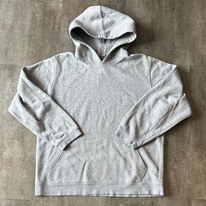 Adidas Centre Logo Hoodie Mens Large Gray